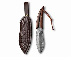 Handcrafted Damascus Steel <b>Folding</b> <b>Desk</b> Slicer Wood Handle Compact Office Tool - Product Image 1