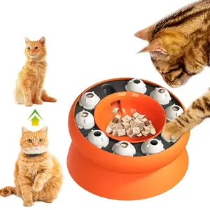 Giocattolo interattivo Slow Feeder Dog Bowl Puzzle e giradischi Dispenser cibo gioco di addestramento per cani e gatti in gomma - Product Image 1