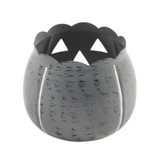 Halloween Lantern <b>Candle</b> Holder Antique Grey Fall Tabletop Seasonal Decor Votive <b>Candle</b> Holder Metal votives - Product Image 3