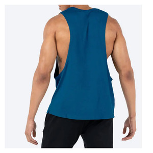 Camiseta de tirantes de algodón transpirable para gimnasio, nueva llegada OEM, con logo personalizado, para culturismo, para hombre, tallas grandes. - Product Image 2
