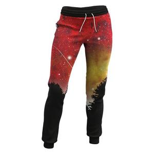 Men's Sublimation Printed Sweatpants With Side Stripe Elastic Waist Drawstring Casual Joggers Lightweight Polyester Summer Wear - Product Image 3