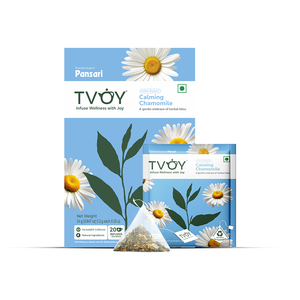 TVOY CALMING Té Verde de Manzanilla (1.2g X 20 Unidades) Té Saludable Fresco en Bolsas - Product Image 1