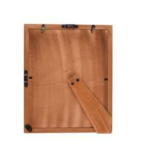 Marco de Fotos Decorativo Rectangular Vertical para Mesa, Hecho a Mano, con Impresión Digital, Diseño Chevron Azul y Blanco, con Incrustaciones de Hueso, Ecológico, para el Hogar - Product Image 4