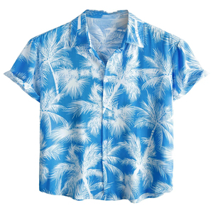 เสื้อเชิ้ตสั่งทำคุณภาพสูง เสื้อฮาวายชายหาดลำลองแฟชั่น เสื้อพิมพ์ลายผู้ชาย OEM เสื้อผ้าฝ้ายแท้สั่งทำพิเศษสำหรับผู้ชาย - Product Image 4