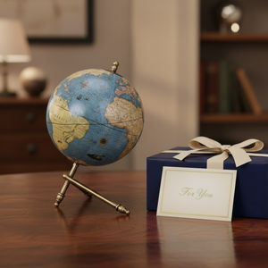 Base Giratoria Moderna de Metal para Globo Terráqueo de 8x6 Pulgadas |   Globo Terráqueo Art Deco, Decoración para el Hogar y la Oficina, Idea de Regalo Educativa, Pieza Decorativa - Product Image 4