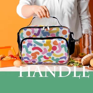 Portable 600D Thermal Cooler Bag Custom Logo Leakproof Insulated Tote for Women and Kids for Office and Lunch Storage - Product Image 6