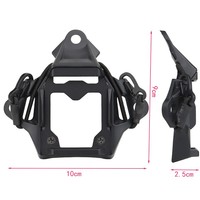 Support de casque tactique NVG modulaire avec housse élastique pour caméra sportive factice NVG, accessoires de casque en aluminium