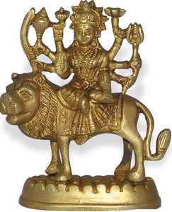 New Design Good Quality Traditional Style Metal Brass Durga <b>Statue</b> for Home Decoration and Daily Pooja At Best Price - Product Image 2