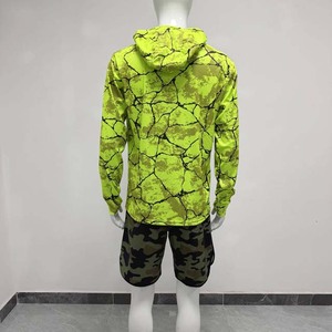 RISE FISHING เสื้อฮู้ดตกปลาแขนยาวสำหรับผู้ชาย สีเหลืองพิมพ์ลาย UPF 50 เสื้อป้องกันรังสียูวี - Product Image 4