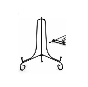 Black Iron Artist <b>Easel</b> Stand Geometric Design Floor Mount Indoor Home Decor Durable Industrial Style Living Room - Product Image 1
