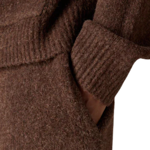 Pantalones Jogger de Punto con Pierna Ancha, Cintura Elástica Marrón, Estilo Casual para Descansar, Unisex, Ajuste Cómodo, Fabricante OEM, Calidad Premium - Product Image 4