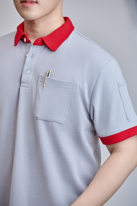 เสื้อเชิ้ตผู้ชาย FMF แบบถัก สวมใส่สบาย ผ้า TC ยืดหยุ่น กระดุมหน้า แขนสั้น ทนทาน ใส่ได้ทุกวัน - Product Image 3