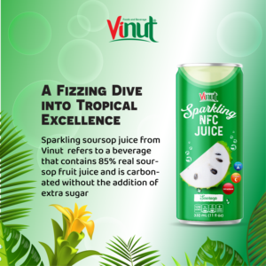 Bottes énergétiques 330ml les plus vendues Boisson au jus de corossol pétillant prête à être expédiée Fabriqué au Vietnam Usine (OEM, ODM) - Product Image 3