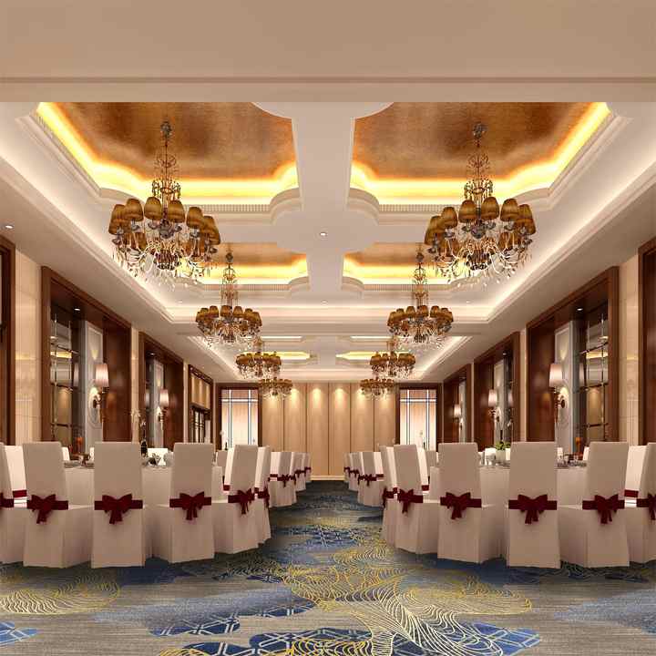 Hotel Casino Banquet Hall Living Room Bedroom Flower Pattern Design
