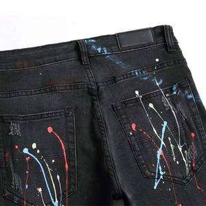 Pantalones Vaqueros Casuales para Hombre, Corte Recto, Color Azul Oscuro, Vaqueros de Mezclilla Cruda Azul Oscuro de Primera Calidad de Fábrica OEM - Product Image 5