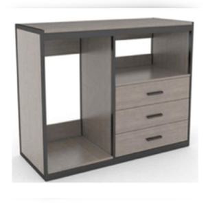 Mini Refrigerador para Hotel, Gabinete para Microondas, MDF E0, CARB P2, HPL, Laminado LPL, Marco Metálico, Ensamblado, 51W x 42H - Product Image 4