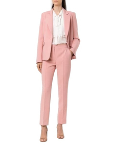 Lightweight Women Pant Coats <b>Suit</b> Breathable Long Sleeve Custom OEM Service Office Work Business Casual Plain Blank Pant Coat - Product Image 5