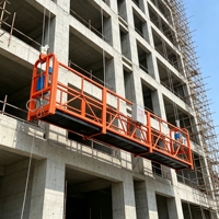 Plateforme suspendue électrique pour travaux en hauteur avec protection contre les surcharges pour chantier de construction