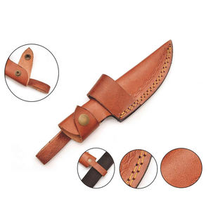 Funda de cuchillo hecha a medida para cuchillos de hoja fija con presilla para cinturón para uso en camping, senderismo y caza. - Product Image 5