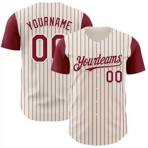 Camiseta de Béisbol Sublimada, Ropa Deportiva para Exteriores, con Diseño de Logotipo Personalizado, Estilo Botón - Product Image 6