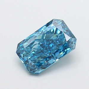Diamant bleu radiant de qualité 2,5 CTW, couleur vive fantaisie, clarté VS1, pierre précieuse élégante et non montée pour les designers - Product Image 2