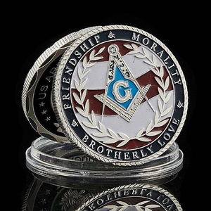 Moneda Conmemorativa Masónica de la Logia Azul de EE. UU. con Diseño Nuevo 2026 para Maestros Masones - Product Image 2