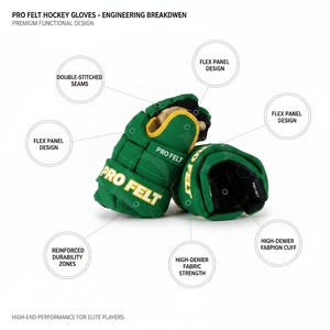 Guantes de Hockey sobre Hielo de Algodón y Poliéster al por Mayor, Equipo de Protección Profesional para Entrenamiento y Juego, Guantes de Alto Rendimiento OEM ODM - Product Image 2
