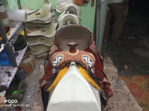 FAB LEATHERS - Silla de Montar Inglesa Ligera para Caballos, Hecha a Mano en Cuero Auténtico, para Paseos y Carreras de Barriles - Product Image 5