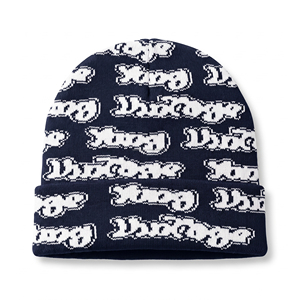 Custom All Over Print Logo Beanies Acrylic High Quality Knit Premium Beanie <b>Hat</b> with OEM Services manufacturer - Product Image 2