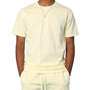 Ensemble de T-shirts surdimensionnés 100 % coton personnalisables pour hommes – T-shirts vierges à col ras du cou de haute qualité et grammage lourd avec logo personnalisé - Product Image 2