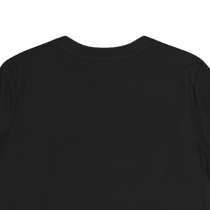 T-shirt noir décontracté pour femme avec lettres graphiques roses, col rond, en coton doux, manches courtes, vêtement de mode décontracté. 5rz - Product Image 3