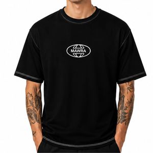 T-shirt oversize streetwear pour homme avec logo imprimé personnalisé, en coton, manches courtes, décontracté, noir, pour l'été - Product Image 1