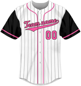 Custom Heat-Transfer 100% Polyester <b>Baseball</b> Jerseys Sportswear Uniform Shirts Anti-UV Protection Embroidered Logo Number for - Product Image 5