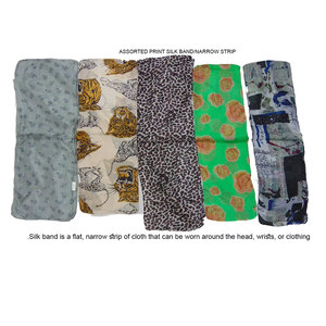 Stylish Women's Silk Scarf 13x150cm Narrow Print Satin Head Scarf Blazers Shirts & Hair Accessories Elegant Ladies Neck Scarf - Product Image 2