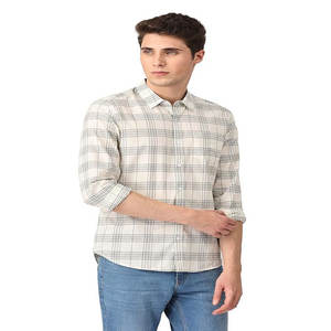 Camisas de vestir de algodón informales personalizadas para hombre diseño de verano transpirable antiarrugas con cuello alto de manga larga para oficina - Product Image 6