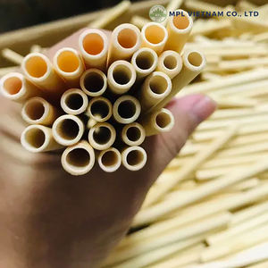 Vajilla de un solo uso con pajitas de bambú biodegradables totalmente naturales ecológicas para venta al por mayor - Product Image 6