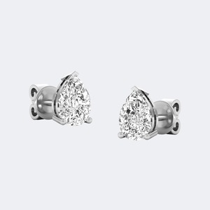 Pendientes de Diamantes Cultivados en Laboratorio con Forma de Pera de Lujo para Mujer, Oro de 14K, Certificación IGI, 1.00CTW, Corte Brillante, Color EF, Pureza VS-VVS, Joyería - Product Image 3
