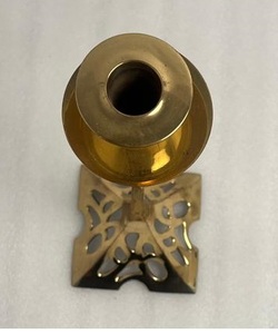 Modern Brass <b>Candle</b> Holder With Elegant Polish Finish Used For Luxury Restaurant And Hotel Table Decor - Product Image 5