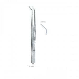 Pinzas de tejido DeBakey atraumáticas de acero inoxidable alemán para manipulación de tejidos delicados de Dentavex - Product Image 1