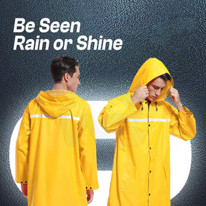 Chaqueta Impermeable con Capucha, Ligera, Resistente al Viento, Cómoda para el Trabajo, Viajes, Camping y Uso Diario - Product Image 3