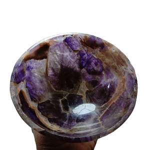 Cuenco de cristal de amatista, producto de piedra natural, tipo cuenco de cristal de piedra preciosa para decoración, tamaño mayorista de 6.50 pulgadas - Product Image 2