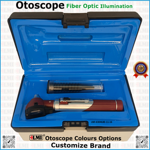 Ensemble d'otoscopes à fibre optique de haute qualité, couleur marron, manuel, réutilisable, léger, écologique, de haute qualité, en vente en ligne - Product Image 5