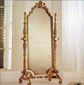 Miroir mural en lierre doré vibrant avec accents floraux roses, disponible à prix de gros pour un look sur le thème du jardin. - Product Image 5