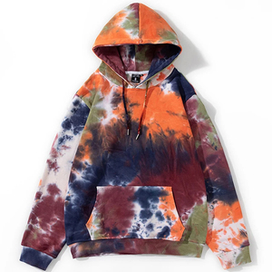 Sudadera con Capucha Holgada de Moda para Hombre, Estilo Tie Dye, Sudadera Oversize Informal, Estilo Urbano, OEM ODM, Impresión Personalizada, Sudaderas con Capucha para Hombre - Product Image 6