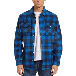 Chemises en flanelle pour hommes, coton, à carreaux, manches longues, décontractées, douces, confortables, boutonnées, tendance, pour tous les jours - Product Image 2