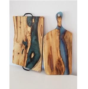 Tabla de Quesos de Resina Epoxi y Madera de Nuevo Diseño, Tabla de Cortar Ecológica para Frutas y Verduras, para Uso en Cocina y Hotel - Product Image 3