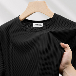 T-shirt pour homme à manches courtes, coupe classique, respirant, tissé, 100% coton biologique, 320 g/m², col rond, style décontracté - Product Image 4