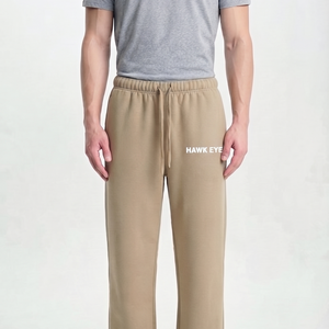 Custom Men Oversized Sweatpants Custom Heavyweight Straight Leg <b>Joggers</b> Drawstring Solid Color Men's <b>Jogger</b> - Product Image 5