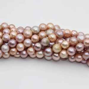 Perles rondes de culture d'eau douce naturelles, perles de culture d'eau douce authentiques, perles de culture d'eau douce en vrac, collier de perles de culture d'eau douce pour la création de bijoux - Product Image 4