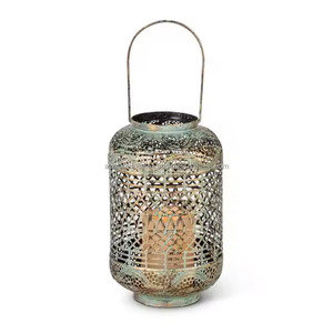 Custom Handmade Eco-Friendly Metal Candle Stand with Moroccan Cutwork Design for Christmas Home <b>Decor</b> - Product Image 2